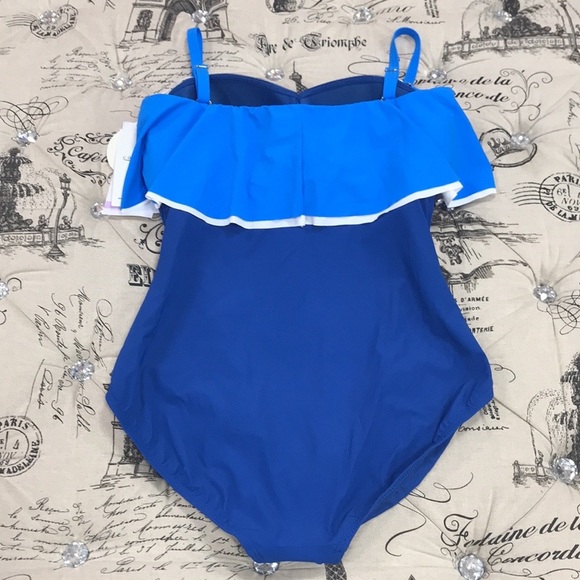 Coco Reef Contours Agate Ruffle Bandeau Swim - Picture 9 of 10